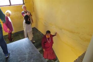 beschädigtes Treppenhaus